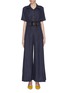 Main View - Click To Enlarge - STAUD - 'Zissou' buckle belted wide leg jumpsuit
