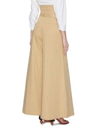 Back View - Click To Enlarge - STAUD - 'Martin' button front wide leg pants