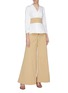 Figure View - Click To Enlarge - STAUD - 'Martin' button front wide leg pants