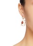 Figure View - Click To Enlarge - OOAK - 'Anisocoria' hoop drop earrings