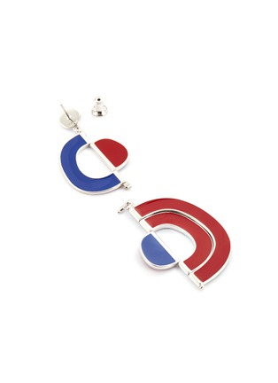 Detail View - Click To Enlarge - OOAK - 'Vertigo' detachable colourblock drop single earring