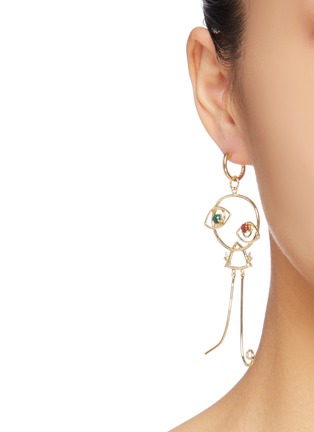 Figure View - Click To Enlarge - OOAK - 'Dancer' single drop earring