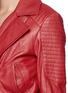 Detail View - Click To Enlarge - WHISTLES - 'Tex' lamb leather cropped biker jacket