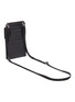 Detail View - Click To Enlarge - PRADA - Logo plate saffiano leather phone case