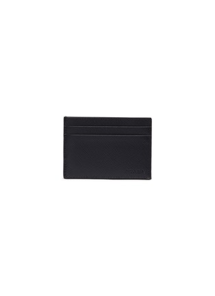 Main View - Click To Enlarge - PRADA - Saffiano leather clip card holder