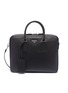 Main View - Click To Enlarge - PRADA - Logo plate saffiano leather briefcase