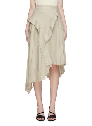 Main View - Click To Enlarge - AKIRA NAKA - Panelled pleated asymmetric skirt