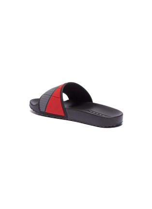  - PRADA - Textured logo colourblock pool slides