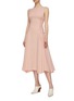 Figure View - Click To Enlarge - MATÉRIEL - Lace-up side sleeveless midi dress
