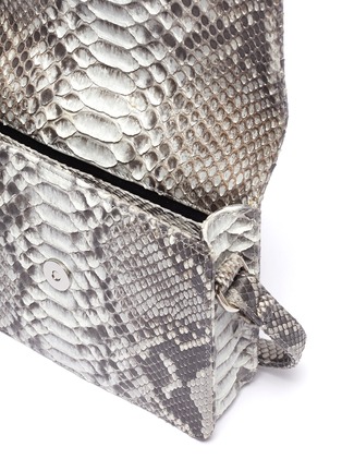 Detail View - Click To Enlarge - GELAREH MIZRAHI - Mini python leather crossbody bag