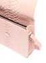 Detail View - Click To Enlarge - GELAREH MIZRAHI - Mini python leather top handle bag