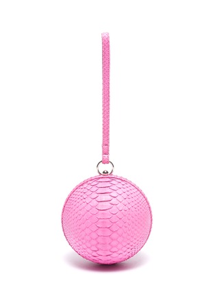 Main View - Click To Enlarge - GELAREH MIZRAHI - Python leather sphere clutch