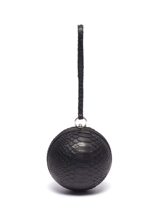 Main View - Click To Enlarge - GELAREH MIZRAHI - Python leather sphere clutch