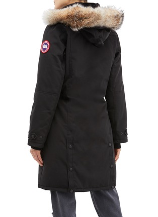 Back View - Click To Enlarge - CANADA GOOSE - 'Kensington' coyote fur hooded down parka