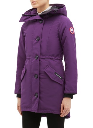 Detail View - Click To Enlarge - CANADA GOOSE - 'Rossclair' coyote fur hooded down parka – Fusion Fit