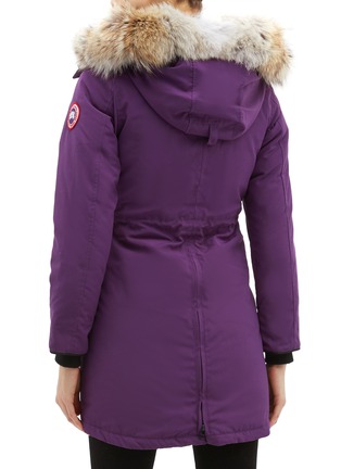Back View - Click To Enlarge - CANADA GOOSE - 'Rossclair' coyote fur hooded down parka – Fusion Fit
