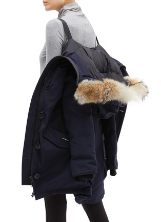 Detail View - Click To Enlarge - CANADA GOOSE - 'Rossclair' coyote fur hooded down parka