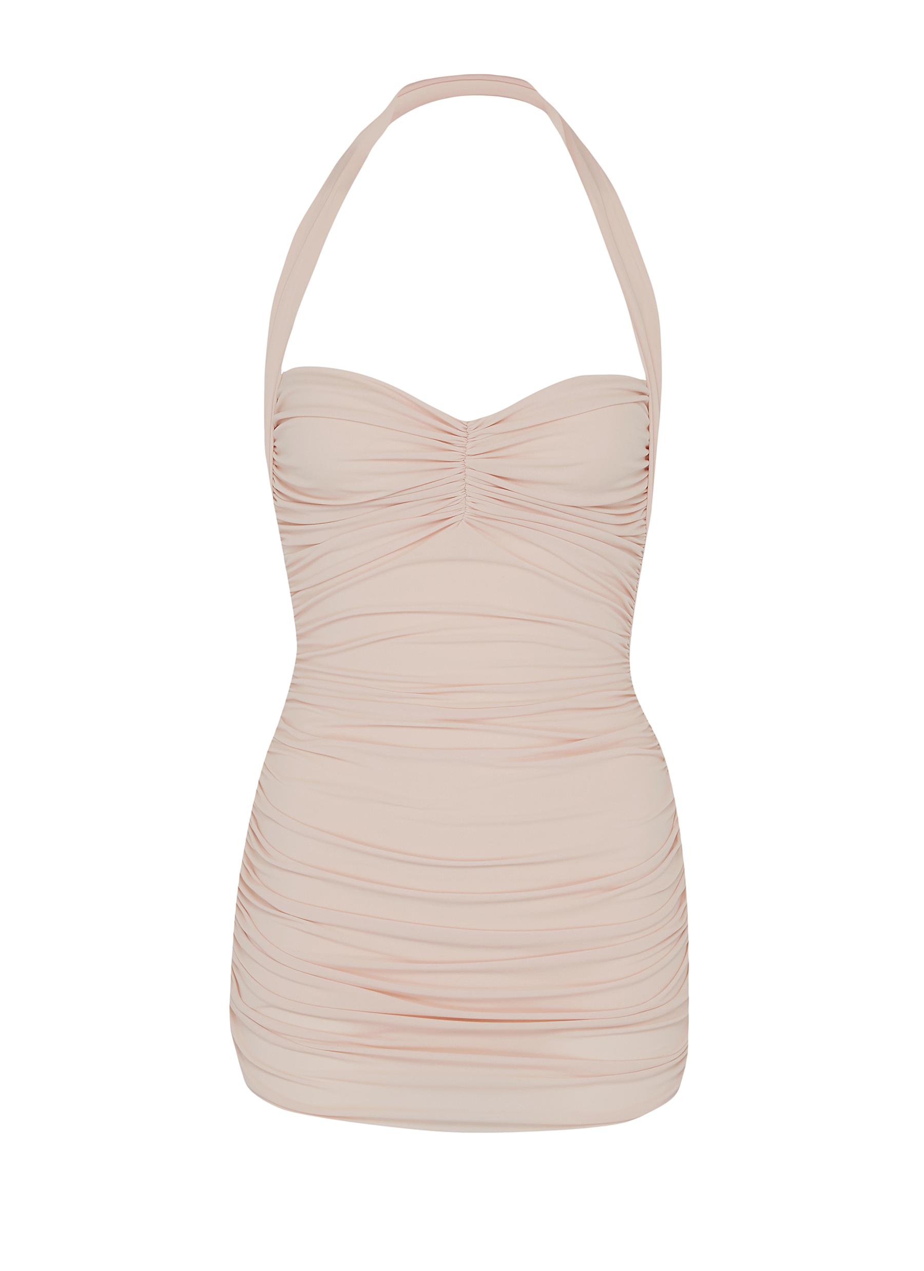 Bill Mio ruched halterneck one-piece swimsuit by Norma Kamali