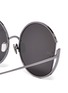 Detail View - Click To Enlarge - LINDA FARROW - 'Quarry' metal cutout round sunglasses