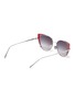 Figure View - Click To Enlarge - LINDA FARROW - 'Des Veoux' contrast corner metal cat eye sunglasses