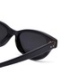 Detail View - Click To Enlarge - LINDA FARROW - Acetate narrow cat eye sunglasses