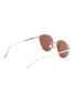 Figure View - Click To Enlarge - LINDA FARROW - Acetate rim mirror metal round sunglasses