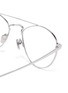 Detail View - Click To Enlarge - LINDA FARROW - Titanium aviator optical glasses