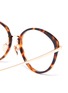 Detail View - Click To Enlarge - LINDA FARROW - Tortoiseshell acetate rim metal round optical glasses