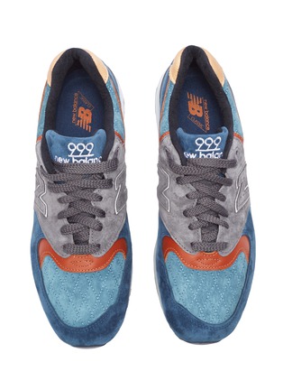 Detail View - Click To Enlarge - NEW BALANCE - 'MiUSA 999' colourblock suede sneakers