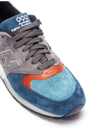  - NEW BALANCE - 'MiUSA 999' colourblock suede sneakers