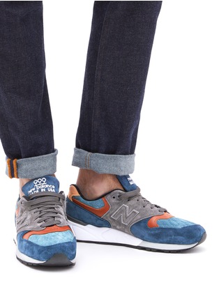 Figure View - Click To Enlarge - NEW BALANCE - 'MiUSA 999' colourblock suede sneakers