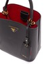 Detail View - Click To Enlarge - PRADA - 'Double' small leather tote bag