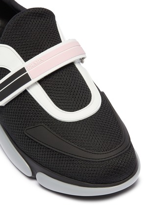 Detail View - Click To Enlarge - PRADA - 'Cloudbust' textile hook-and-loop strap panelled sneakers