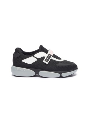 Main View - Click To Enlarge - PRADA - 'Cloudbust' textile hook-and-loop strap panelled sneakers