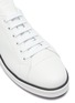 Detail View - Click To Enlarge - PRADA - Logo appliqué colourblock outsole leather sneaker