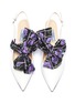 Detail View - Click To Enlarge - PRADA - Detachable bow patent leather slingback pumps