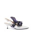 Main View - Click To Enlarge - PRADA - Detachable bow patent leather slingback pumps