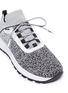 Detail View - Click To Enlarge - PRADA - Colourblock sock knit sneakers