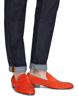 Figure View - Click To Enlarge - GIANVITO ROSSI - 'Marcello' suede loafers