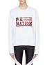 Main View - Click To Enlarge - P.E NATION - 'Blacktop' logo print raglan sweatshirt