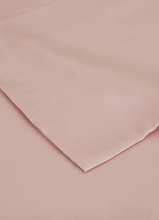 Detail View - Click To Enlarge - MIKMAX - Mulberry Silk queen size duvet set – Dusty Pink