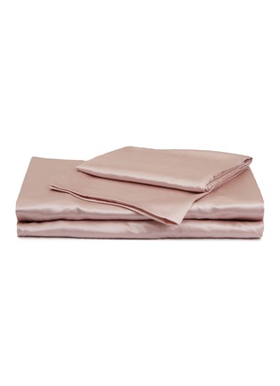 Main View - Click To Enlarge - MIKMAX - Mulberry Silk king size duvet set – Dusty Pink
