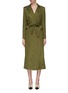 Main View - Click To Enlarge - BLAZÉ MILANO - 'Tuiga' belted silk jacquard blazer dress