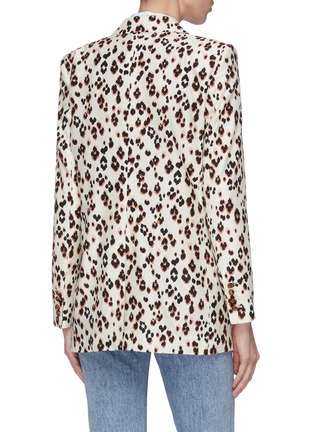 Back View - Click To Enlarge - BLAZÉ MILANO - 'Manitou' peaked lapel leopard print silk everyday blazer
