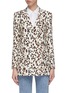 Main View - Click To Enlarge - BLAZÉ MILANO - 'Manitou' peaked lapel leopard print silk everyday blazer