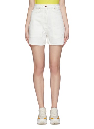 Main View - Click To Enlarge - AALTO - High rise denim shorts