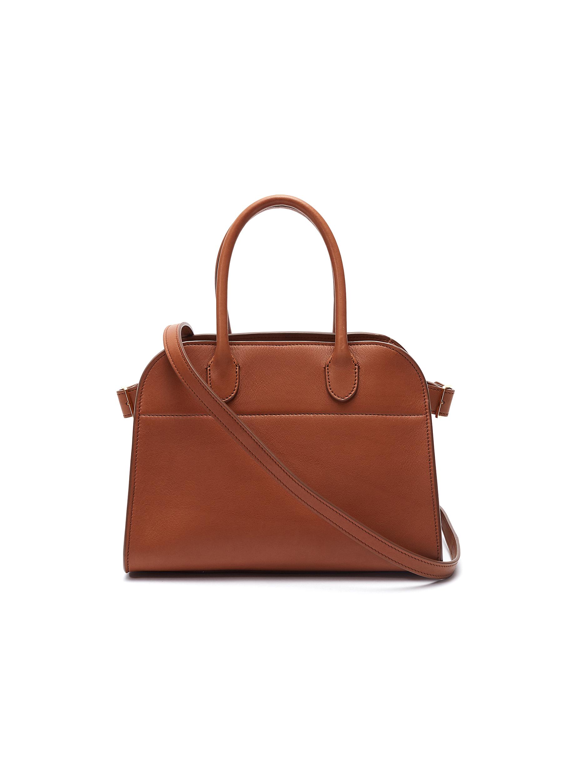 The New Style Row Bags Margaux 10 Lcu Smooth Leather Litchi Grain