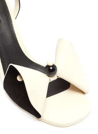Detail View - Click To Enlarge - MERCEDES CASTILLO - 'Tila' ankle strap beaded floral leather sandals
