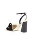  - MERCEDES CASTILLO - 'Tila' ankle strap beaded floral leather sandals