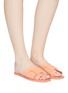 Figure View - Click To Enlarge - MERCEDES CASTILLO - 'Coraline' cutout leather slide sandals